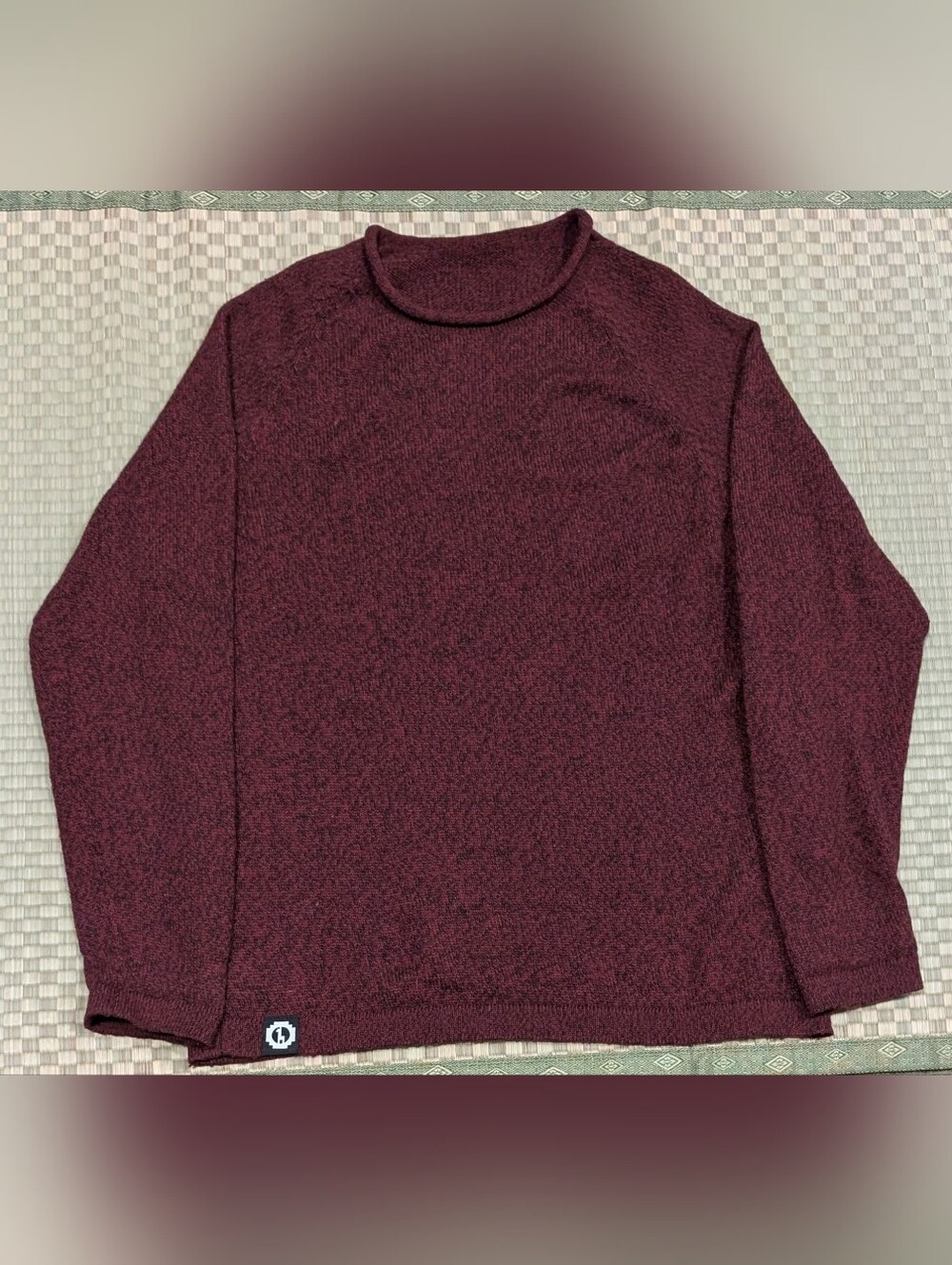 PAKA The Cusco Roll Neck Sweater Burgundy Unisex Size XL Made in Peru